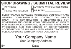 Generic Shop Drawing Stamp