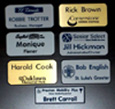 Engraved Namebadge with Logo 1 x 3 