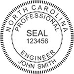 North Carolina Professional Engineer Electronic Stamp