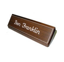 2 x 8 Walnut Block with Nameplate